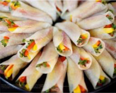 ���� ������ ��ä ���� ���� Smoked duck and vegetable roll